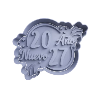 Feliz Año Nuevo Cortante Para Galletitas 2027