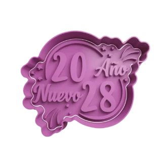 Feliz Año Nuevo Cortante Para Galletitas 2028