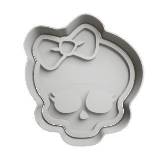 Logo Monster High Cortante Para Galletitas