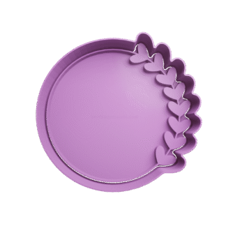 Circulo Con Corazones Cortante Para Galletitas 3