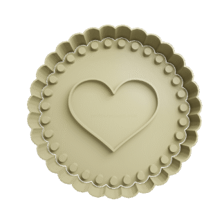 Corazon En Circulo San Valentin Cortante Para Galletitas