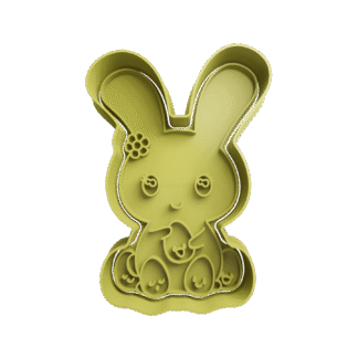 Conejo Con Huevos De Pascua Cortante Para Galletitas
