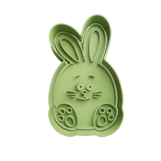 Conejo Con Forma De Huevo Pascua Cortante Para Galletitas