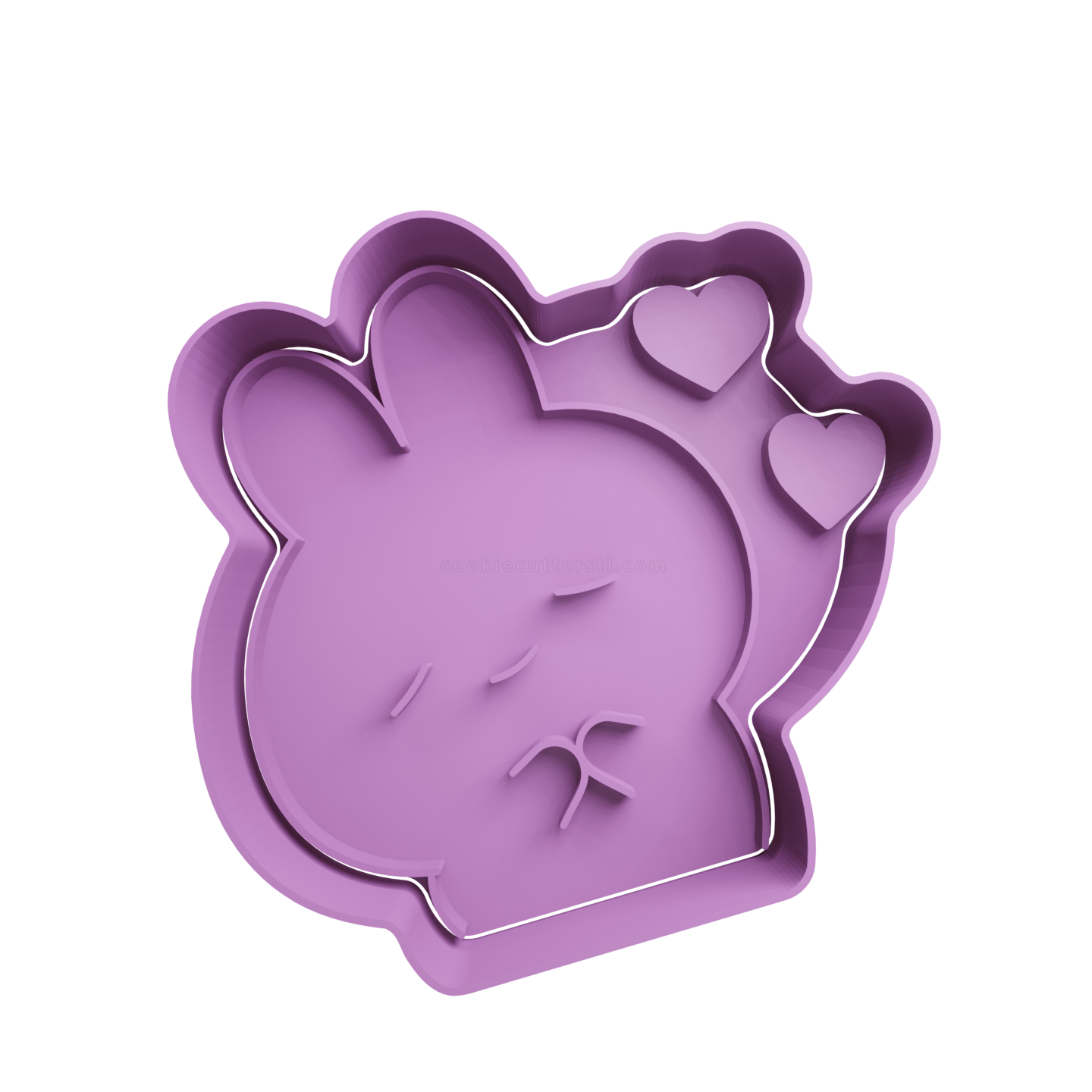 Conejo De Pascua Con Corazones Cortante Para Galletitas 1 Cortantes Para Galletitas Conejo De Pascua Con Corazones Cortante Para Galletitas