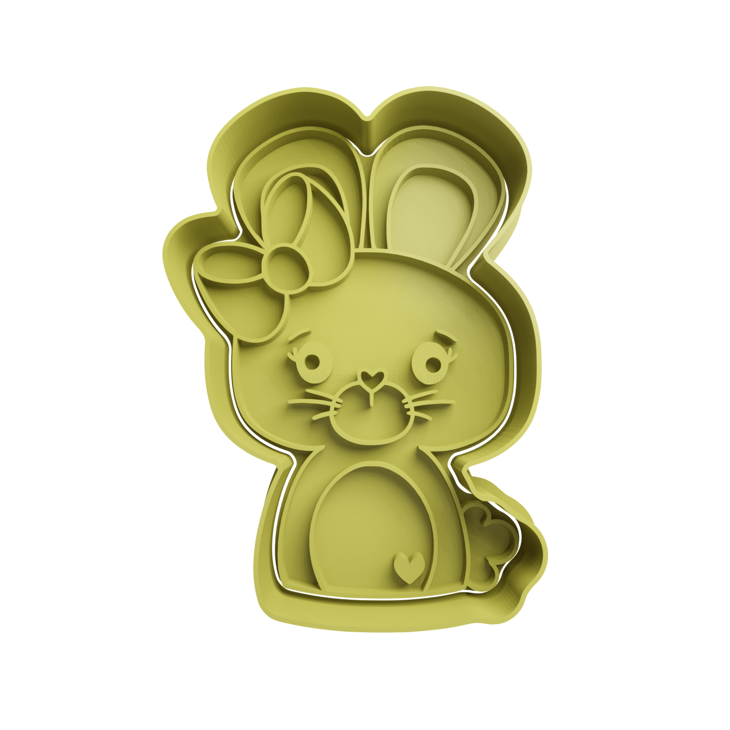 Conejo De Pascua Con Moño Cortante Para Galletitas 1 Cortantes Para Galletitas Conejo De Pascua Con Moño Cortante Para Galletitas