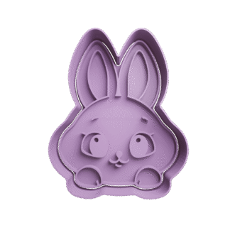 Conejo Cute Pascua Cortante Para Galletitas