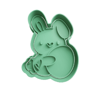 Conejo Con Huevo De Pascua Cortante Para Galletitas
