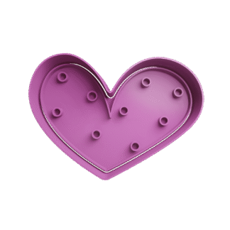 Corazon Con Puntos San Valentin Cortante Para Galletitas