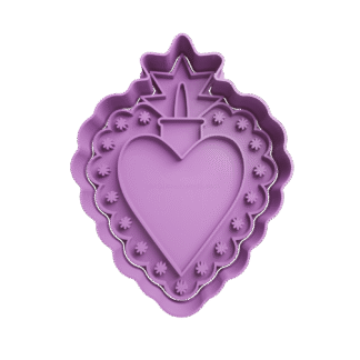 Corazon Con Ondulaciones Cortante Para Galletitas 1