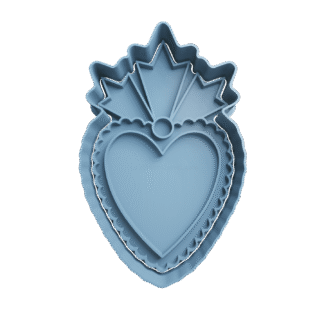 Corazon Con Ondulaciones Cortante Para Galletitas