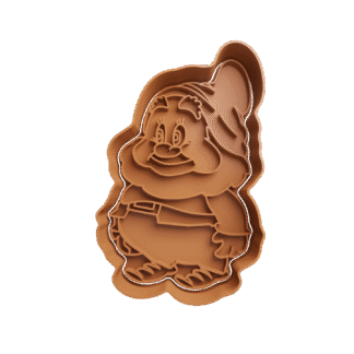 Enano Feliz De Blanca Nieves Cortante Para Galletitas