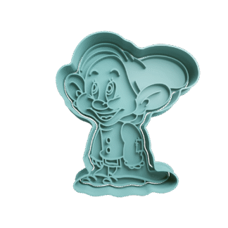 Enano Mudito De Blanca Nieves Cortante Para Galletitas