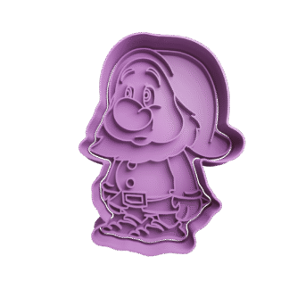 Enano Timido De Blanca Nieves Cortante Para Galletitas