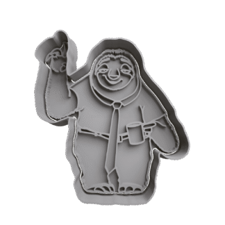 Flash Perezoso De Zootopia Cortante Para Galletitas