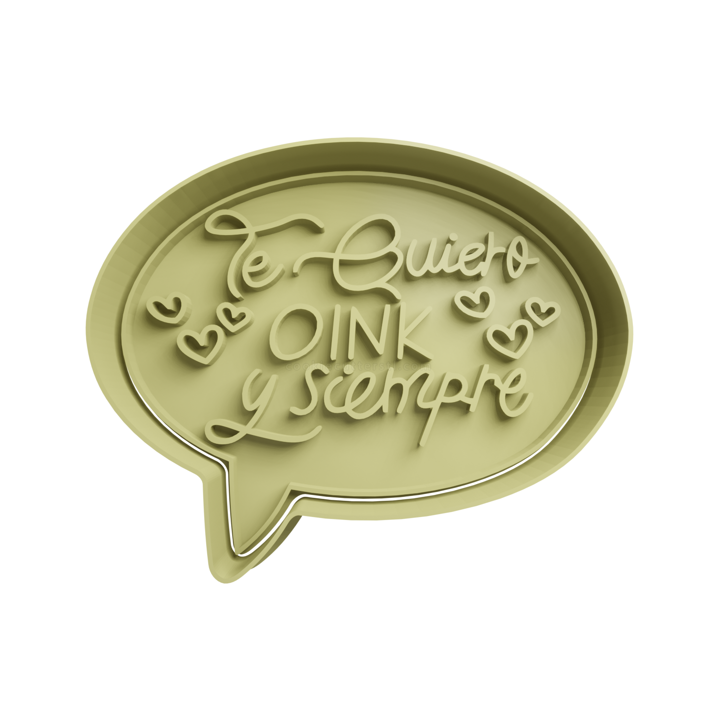 Te Quiero Oink y Siempre San Valentin Cortante Para Galletitas 1 Cortantes Para Galletitas Te Quiero Oink y Siempre San Valentin Cortante Para Galletitas