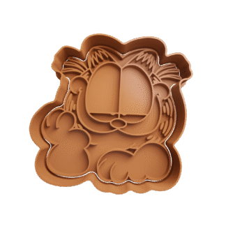 Garfield Sonriendo Cortante Para Galletitas