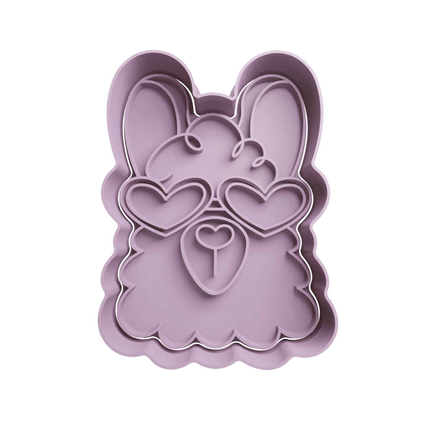 Llama Con Anteojos San Valentin Cortante Para Galletitas 1 Cortantes Para Galletitas Llama Con Anteojos San Valentin Cortante Para Galletitas