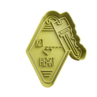 Llave Del Corazon San Valentin Cortante Para Galletitas