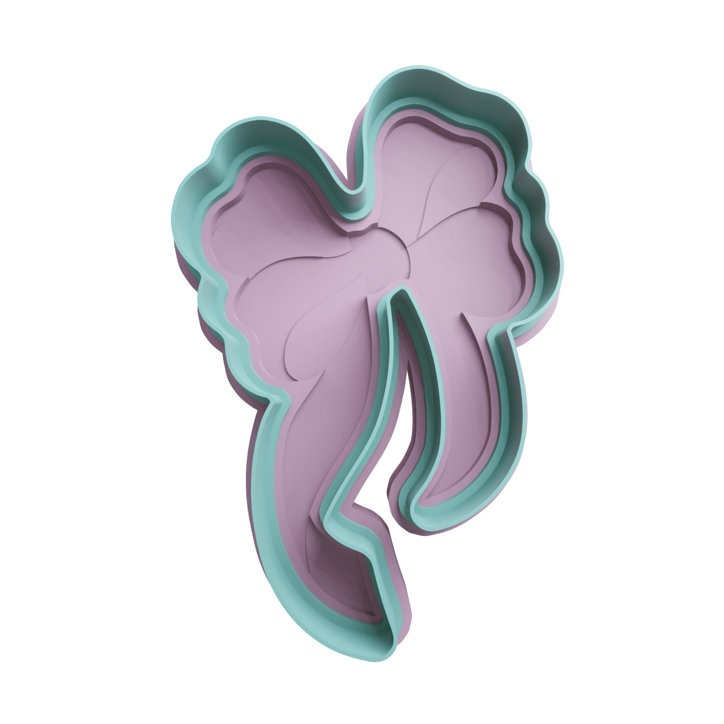 Moño Cortante de Galletitas Efecto 3D 1 Cortantes Para Galletitas Moño Cortante de Galletitas Efecto 3D