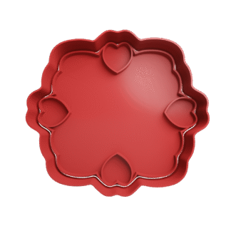 Marco Con Corazones San Valentin Cortante Para Galletitas