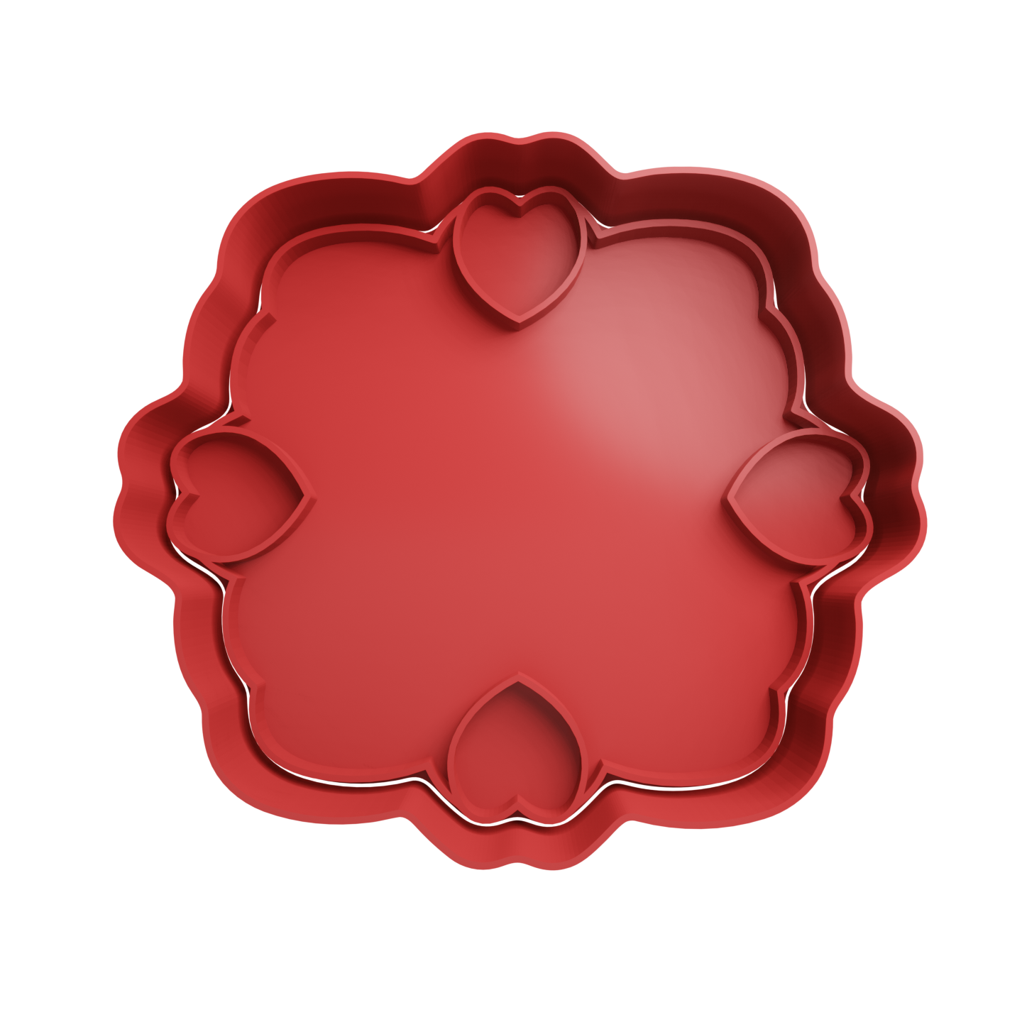 Marco Con Corazones San Valentin Cortante Para Galletitas 1 Cortantes Para Galletitas Marco Con Corazones San Valentin Cortante Para Galletitas