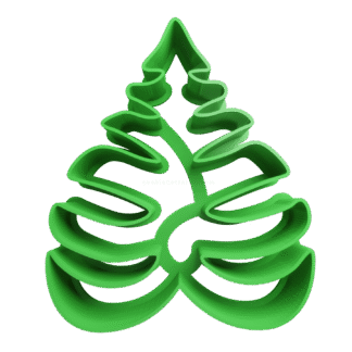 Contorno Hoja Monstera Cortante Para Galletitas 2