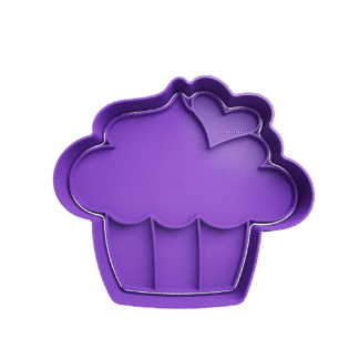 Muffin Con Corazon San Valentin Cortante Para Galletitas 3