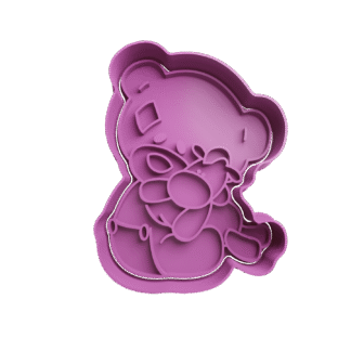 Oso Osito De Peluche Bebe Cortante Para Galletitas