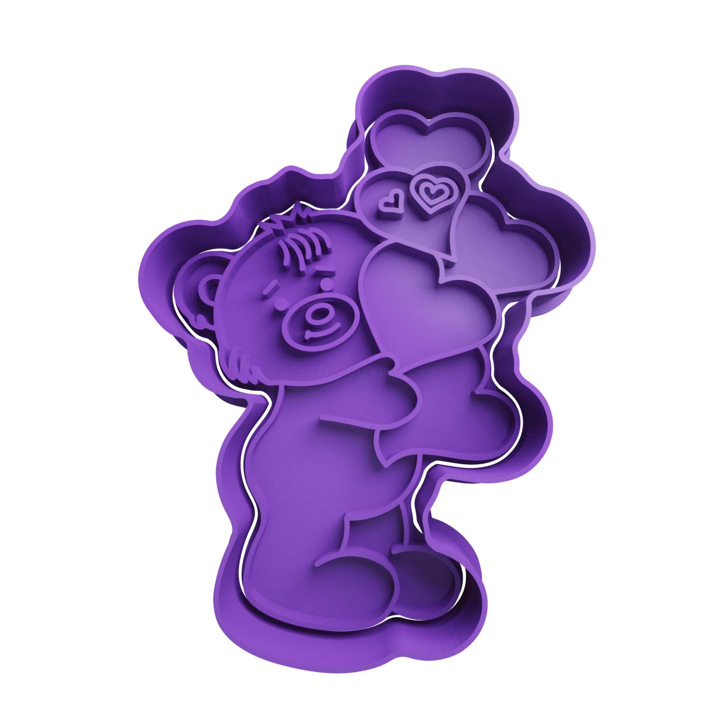 Osito Con Corazones San Valentin Cortante Para Galletitas 1 Cortantes Para Galletitas Osito Con Corazones San Valentin Cortante Para Galletitas