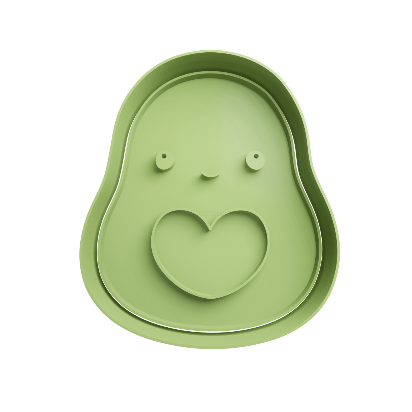 Palta Aguacate Con Corazon San Valentin Cortante Para Galletitas 1 Cortantes Para Galletitas Palta Aguacate Con Corazon San Valentin Cortante Para Galletitas