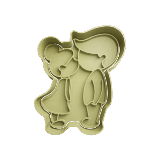 Pareja Novios San Valentin Cortante Para Galletitas