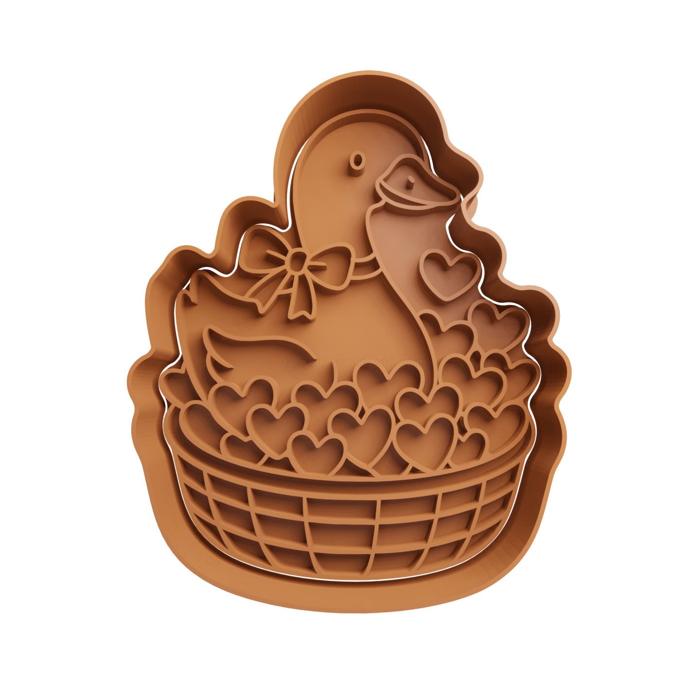 Pato En Canasta San Valentin Cortante Para Galletitas 1 Cortantes Para Galletitas Pato En Canasta San Valentin Cortante Para Galletitas