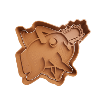 Pochita Caminando De Chainsaw Man Cortante Para Galletitas