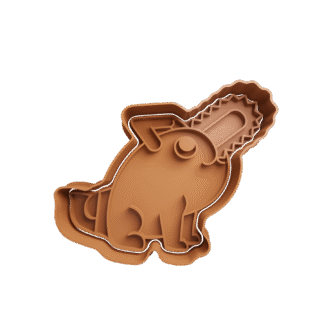 Pochita Sentado De Chainsaw Man Cortante Para Galletitas