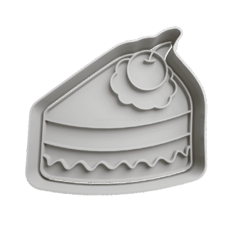 Porcion De Torta Cumpleaños Cortante Para Galletitas