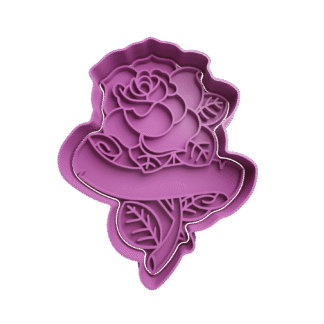 Rosa Con Etiqueta Cortante Para Galletitas 1