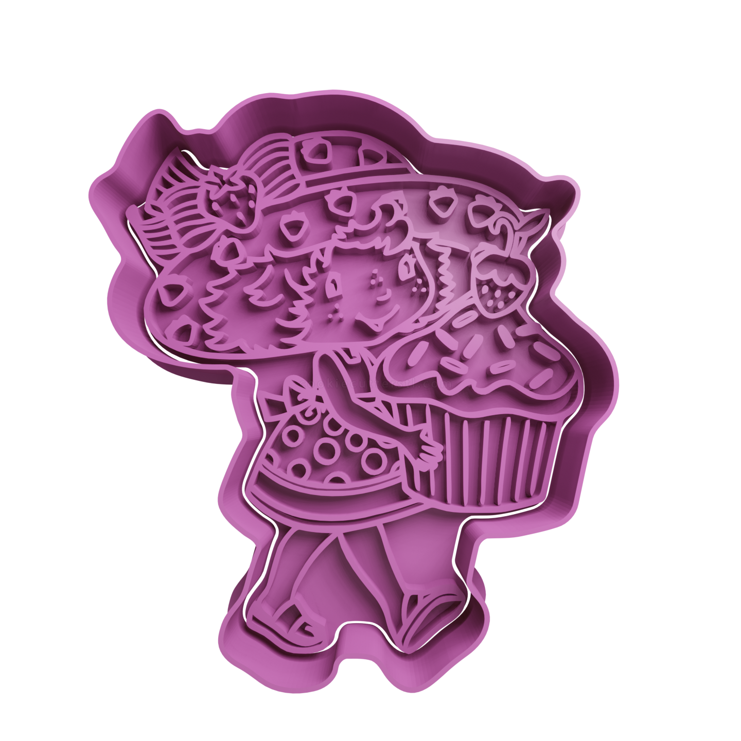 Frutillita Con Muffin Cortante Para Galletitas 1 Cortantes Para Galletitas Frutillita Con Muffin Cortante Para Galletitas