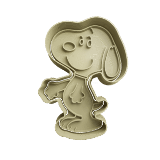 Snoopy Parado Cortante Para Galletitas 3