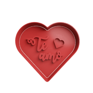 Te Amo San Valentin Cortante Para Galletitas