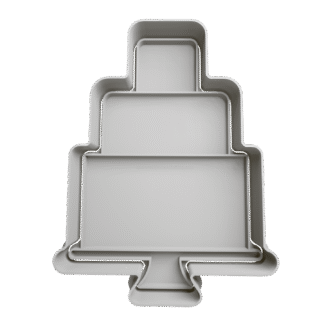 Torta De Cumpleaños Tres Pisos Cortante Para Galletitas