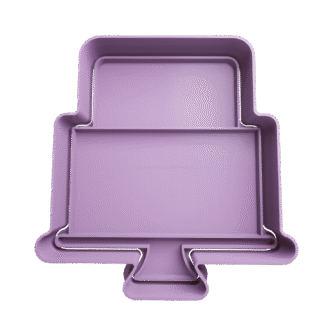 Torta De Cumpleaños Dos Pisos Cortante Para Galletitas