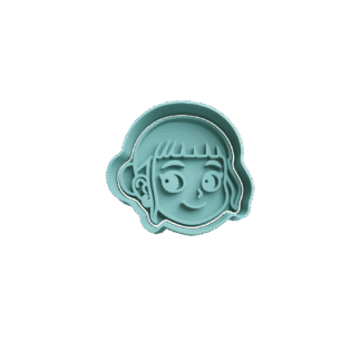 Cabeza De Zoey Guerrera Kpop Mini Cortante Para Galletitas 3