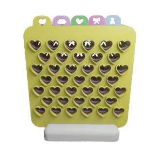 Set Completo 5 Stencils Multifunción + Base Sostenedora - Sprinkles y Texturas San Valentín