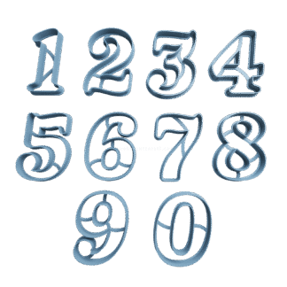 Set Numeros Cortantes Para Galletitas