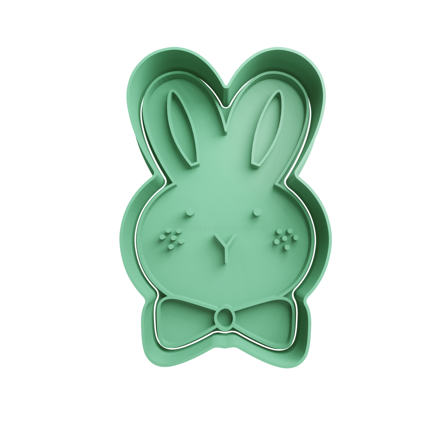 Cabeza De Conejo Con Moño Pascua Cortante Para Galletitas 1 Cortantes Para Galletitas Cabeza De Conejo Con Moño Pascua Cortante Para Galletitas