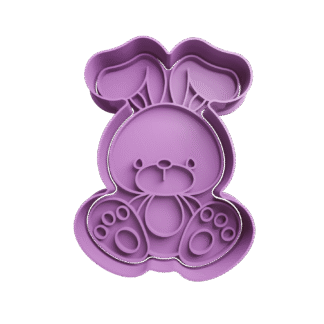 Conejo Sentado De Pascua Cortante Para Galletitas