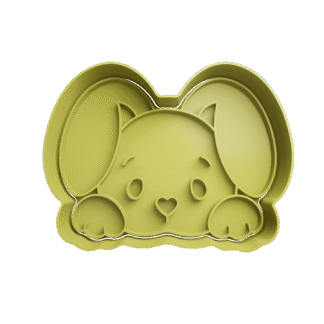 Conejo De Pascua Escondido Cortante Para Galletitas