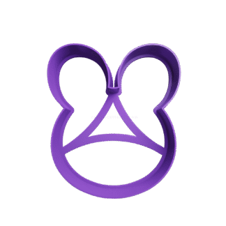 Cabeza De Conejo De Pascua Contorno Cortante Para Galletitas