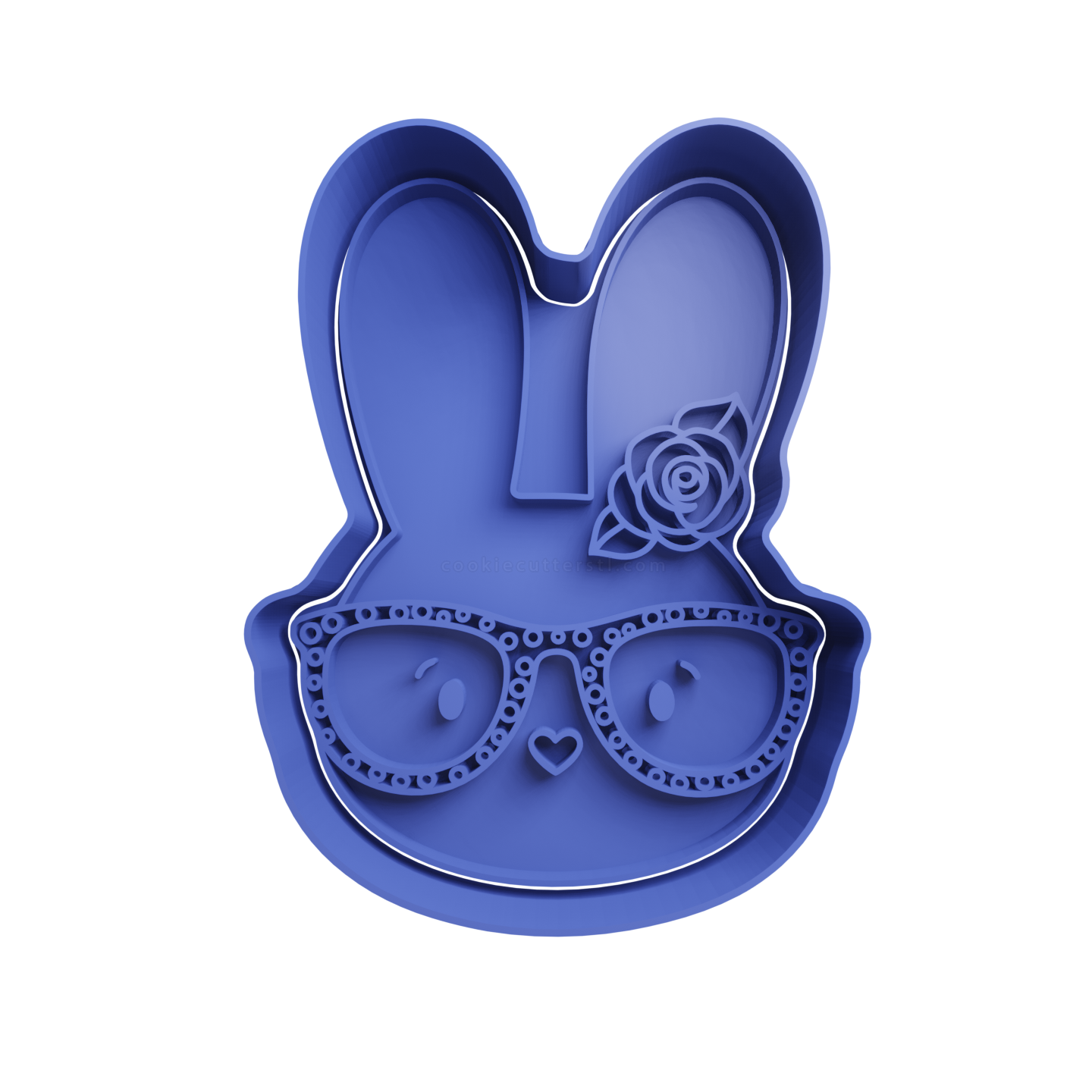 Conejo Con Anteojos Pascua Cortante Para Galletitas 1 Cortantes Para Galletitas Conejo Con Anteojos Pascua Cortante Para Galletitas