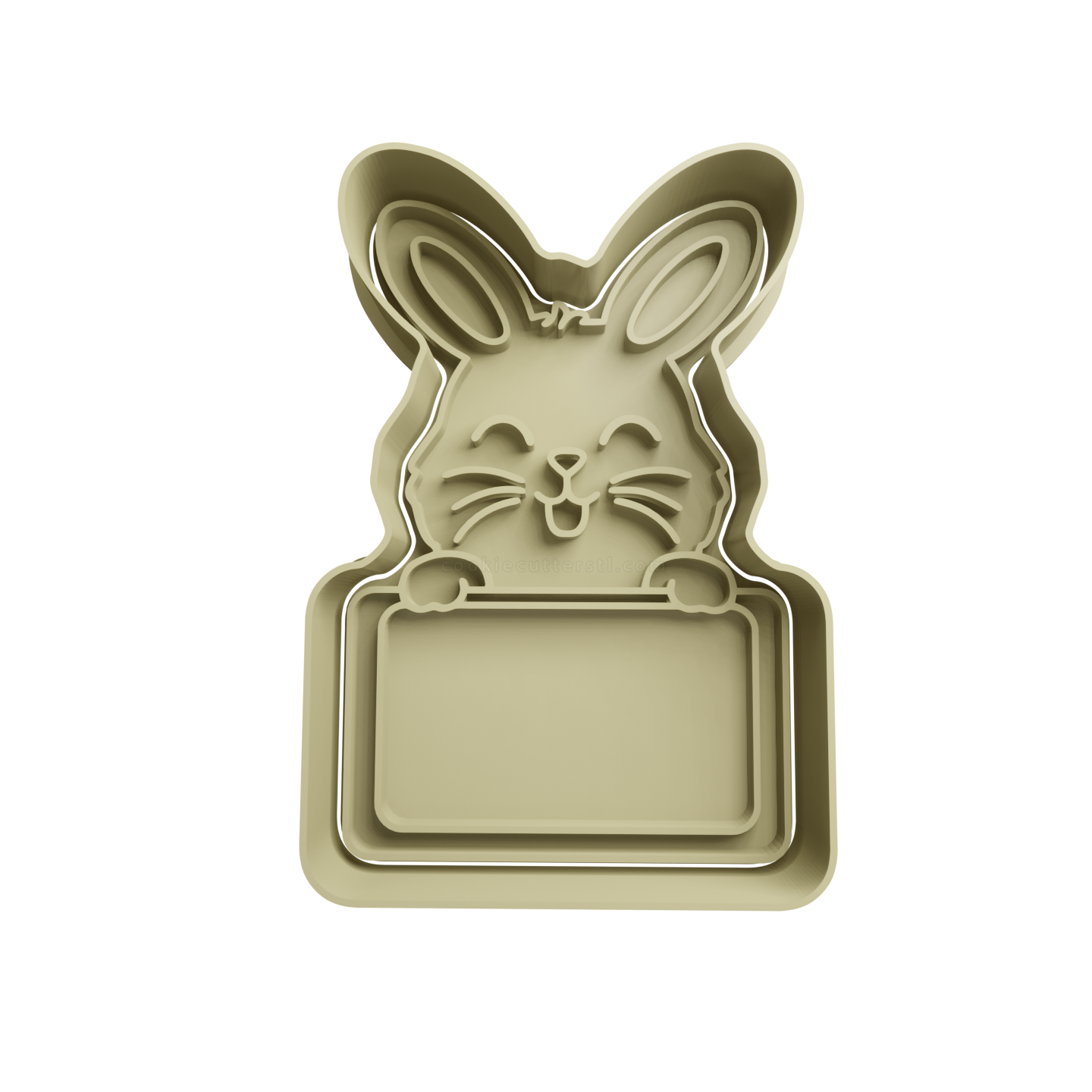 Conejo Con Cartel De Pascua Cortante Para Galletitas 1 Cortantes Para Galletitas Conejo Con Cartel De Pascua Cortante Para Galletitas